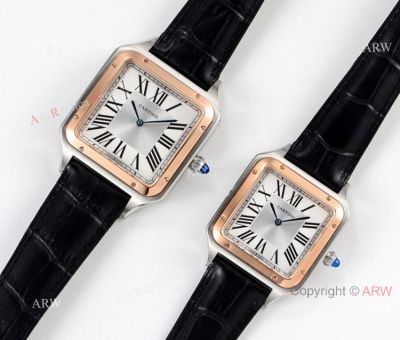 Swiss Grade One Cartier Santos-Dumont Couple Wrist